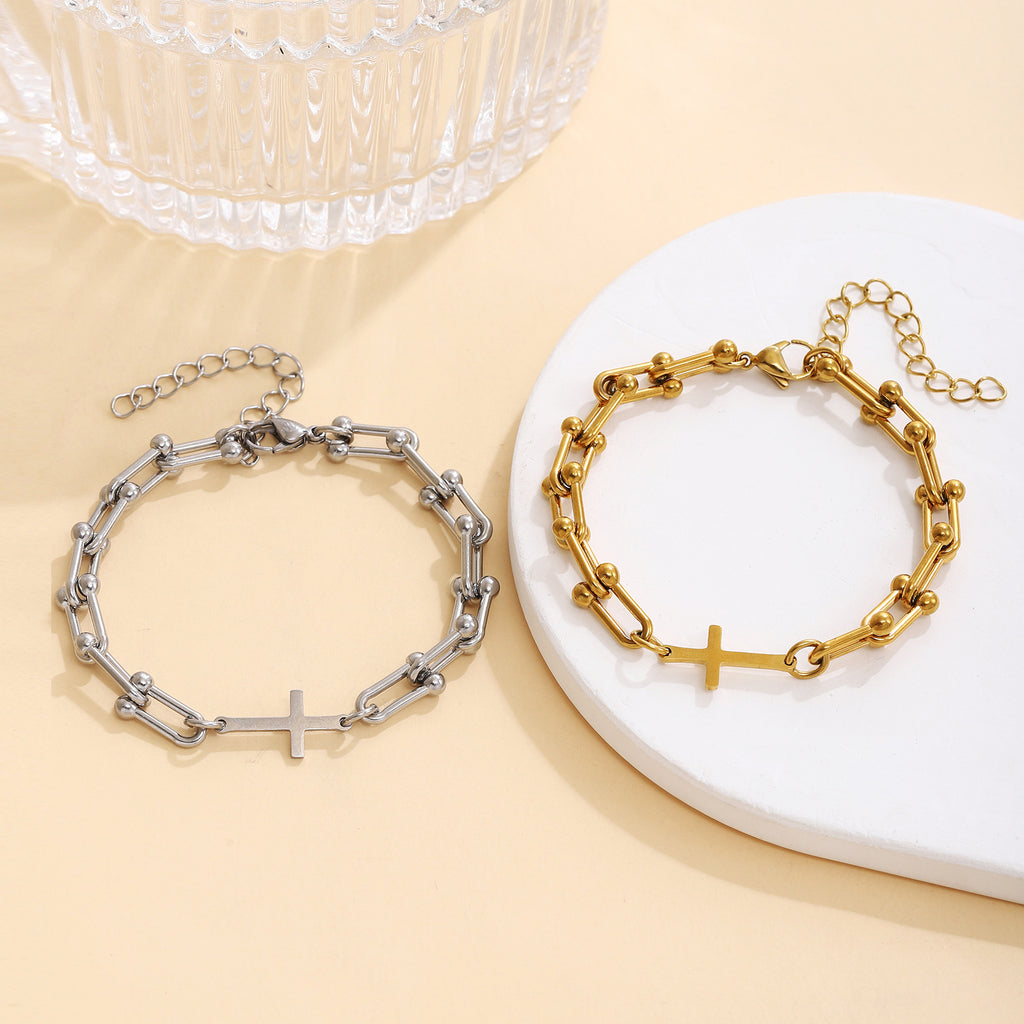 Damenarmband mit außergewöhnlichem Kreuzdesign Shop Nory