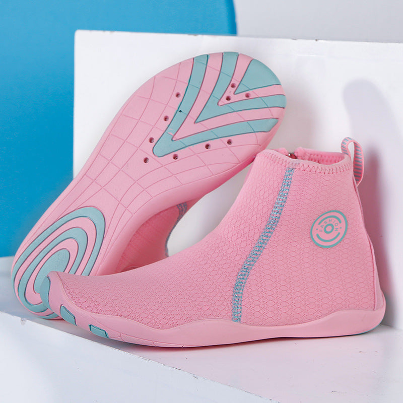 Damen Multifunktionale Wassersportschuhe mit rutschfester Sohle und hohem Schaft Shopnory