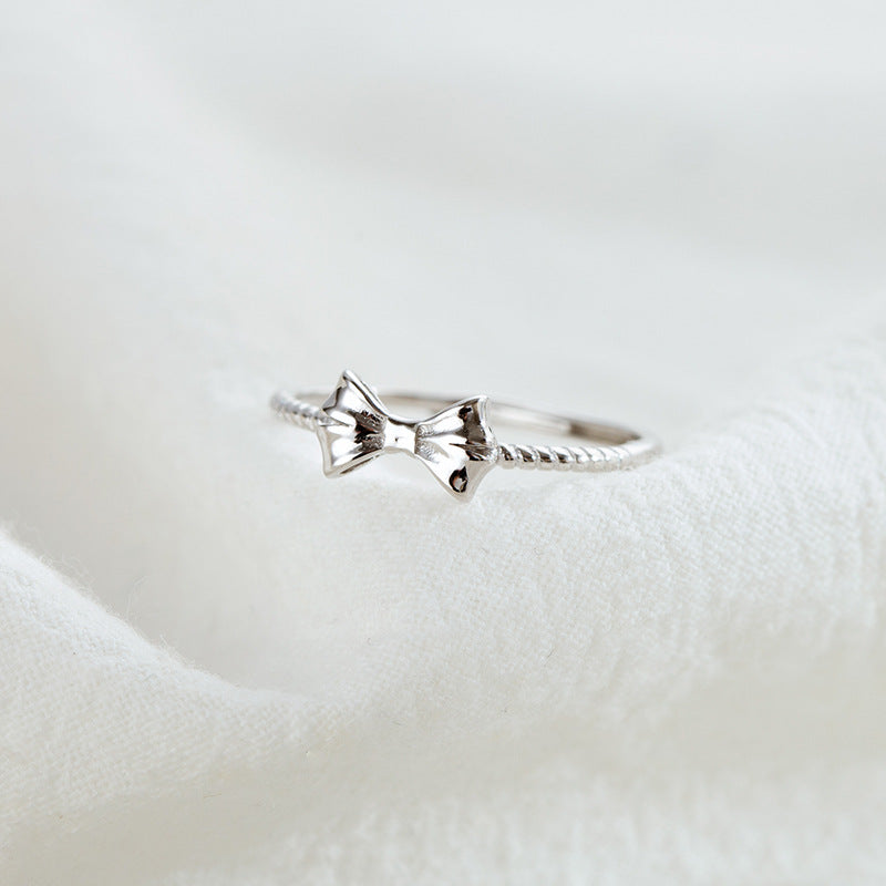 Damen Zierlicher Ring mit Schleifenmotiv Shop Nory