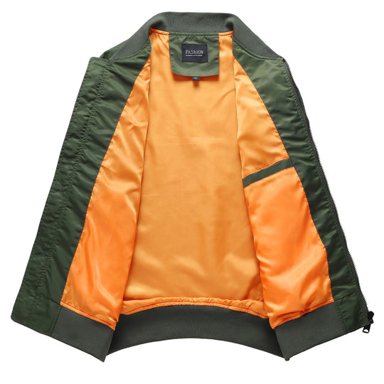 Herren Pilot‑Bomber mit Ärmel‑Organizer, Utility‑Taschen und Rippbündchen Shop Nory