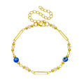 Damen elegante Armband mit bunten Glasperlen und Anhängern Shop Nory