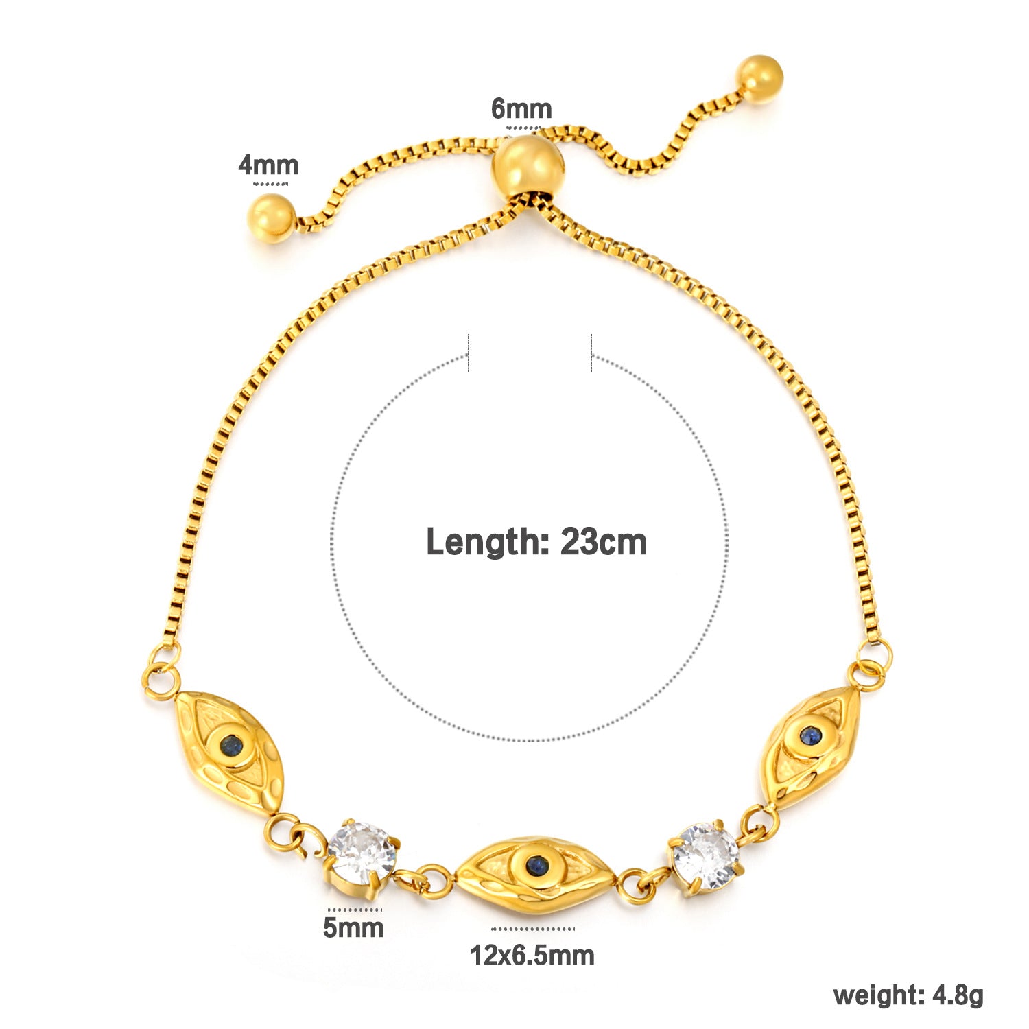 Damen Armband mit funkelndem Sternenanhänger und verstellbarem Design Shop Nory