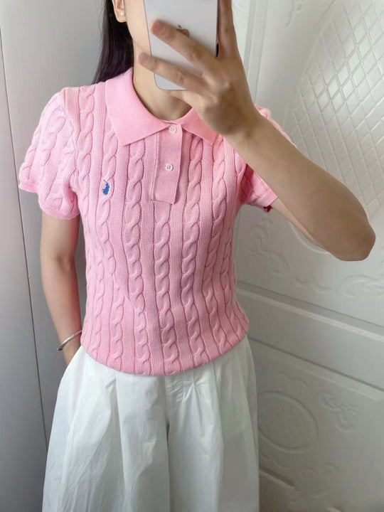 Damen Strickpolo Shop Nory