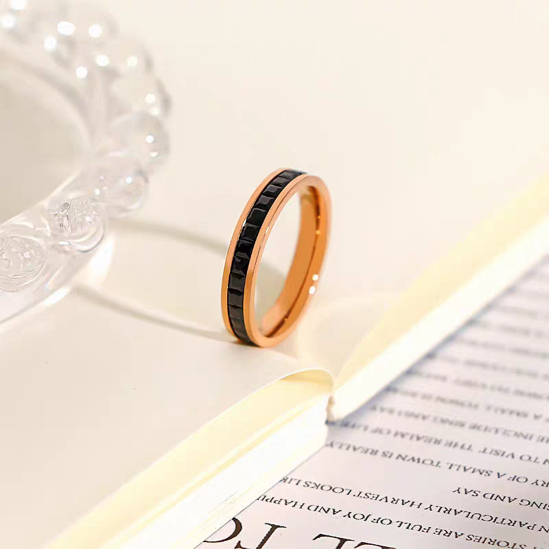 Damen Elegant Rubin-betonten Bandring Shop Nory