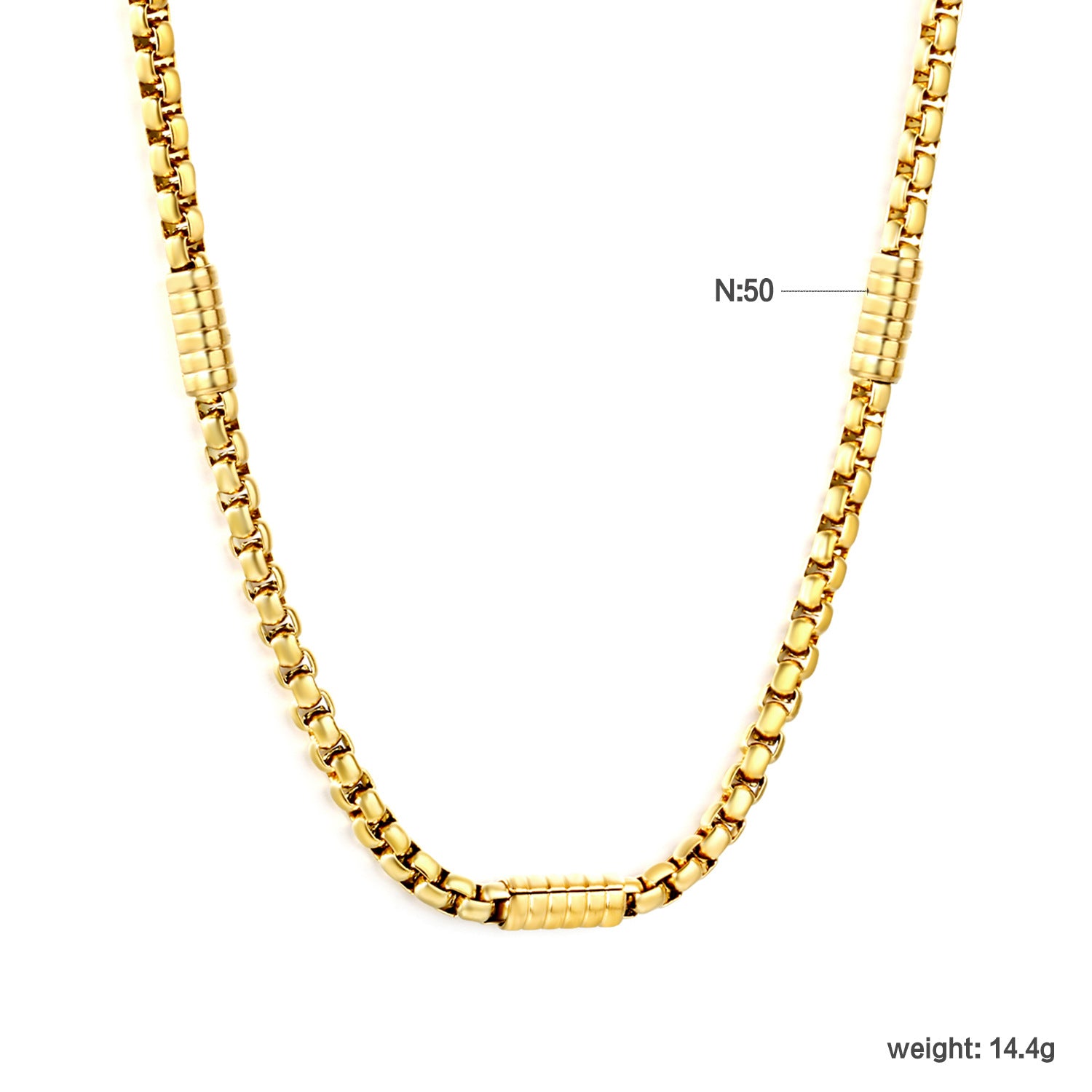 Damen elegante Halskette mit goldplattiertem Design und feinen Perlenakzenten Shop Nory