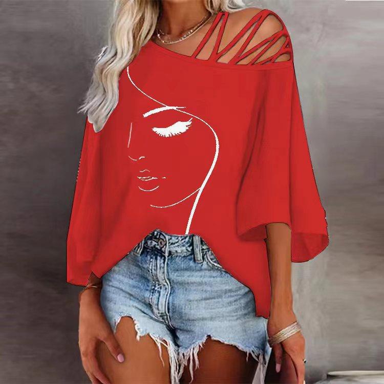 Damen Oversized T-Shirt mit grafischem Design