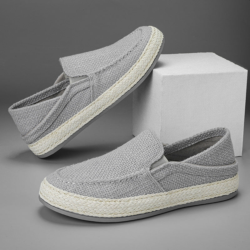 Damen Komfortable Slip-On Freizeitschuhe mit geflochtenem Design