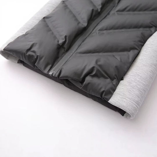 Damen Kapuzen-Hybridjacke mit gesteppter Front und Sweat-Ärmeln Shop Nory