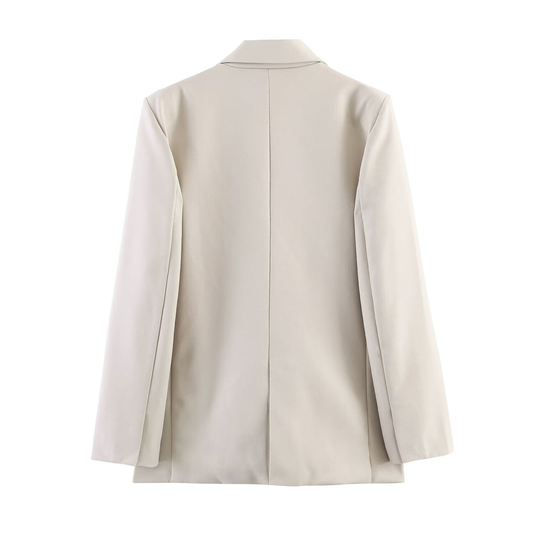 Damen Taillierter Blazer mit softem Revers und Leistentaschen Shop Nory