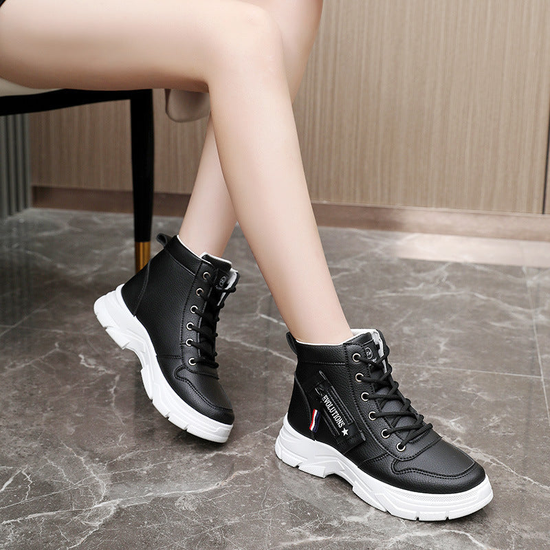 Damen High-Top Sneakers mit dämpfender Sohle und trendigem Design