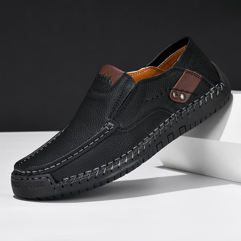 Herren bequeme Mokassins aus hochwertigem Leder Shopnory