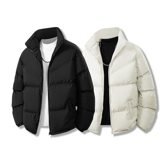 Herren Kurz gesteppte Thermo-Winterjacke mit hohem Stehkragen und winddichter Füllung Shop Nory