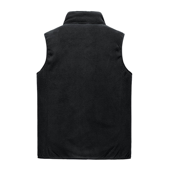 Herren Kuschelige Thermo-Fleeceweste mit Sherpa-Innenfutter, Stehkragen und Reißverschluss Shop Nory
