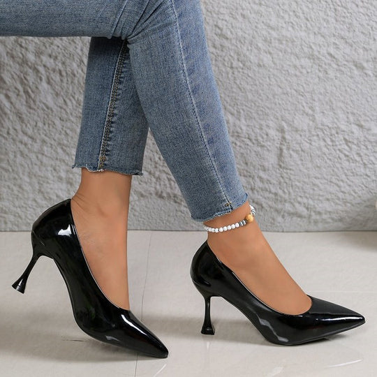 Damen Lackleder Stiletto-Pumps mit eleganter Absatzgestaltung
