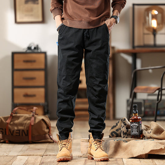 Herren Cargo-Joggerhose mit Knieeinsatz, Multifachtaschen und elastischem Saum Shop Nory