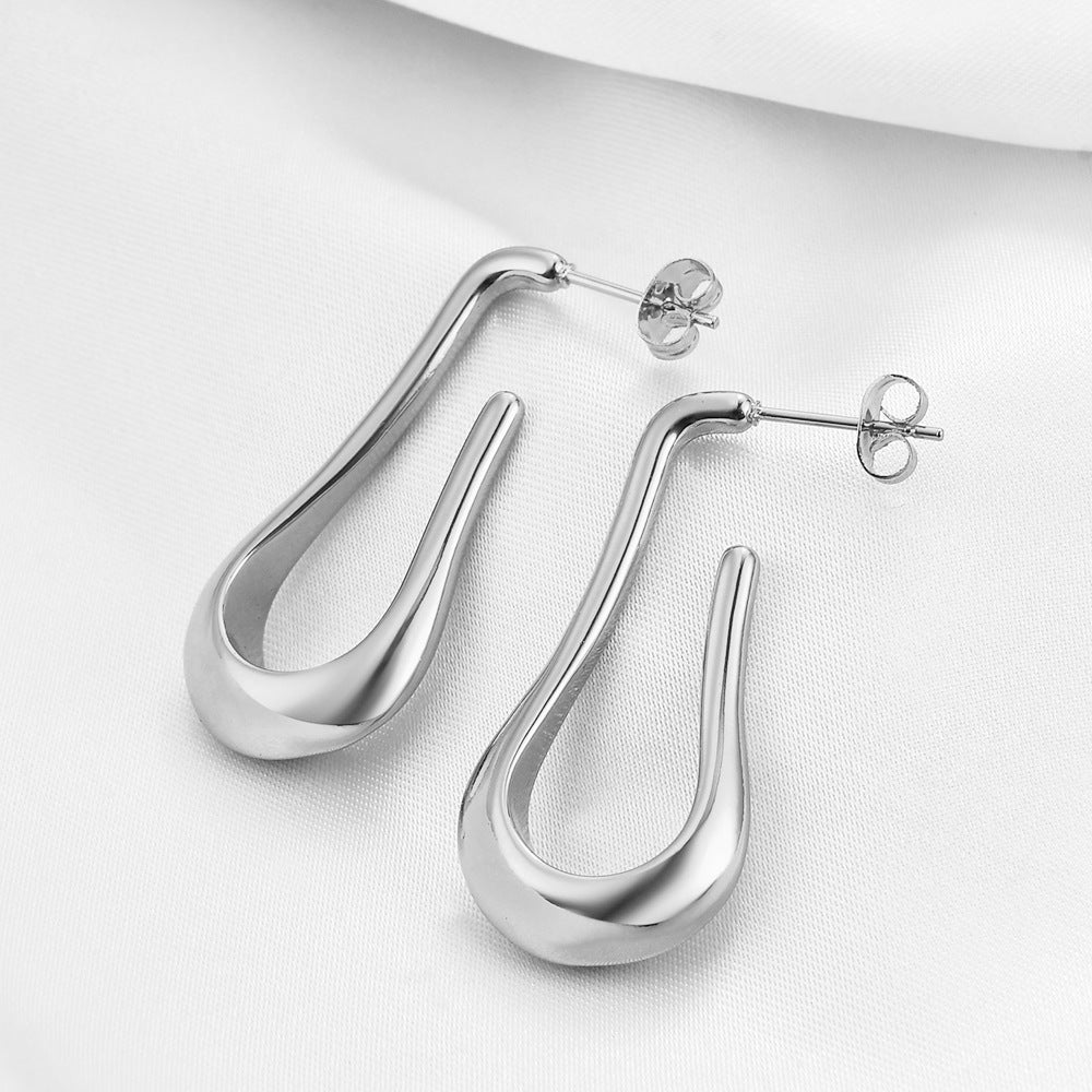 Damen Ohrhänger mit elegantem, geschwungenem Design Shop Nory