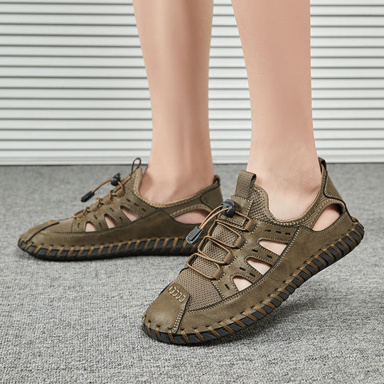 Herren Atmungsaktive Outdoor-Schnellschnürsandalen