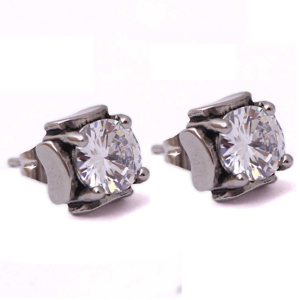 Damen Ohrstecker mit elegantem Zirkonia-Besatz Shop Nory
