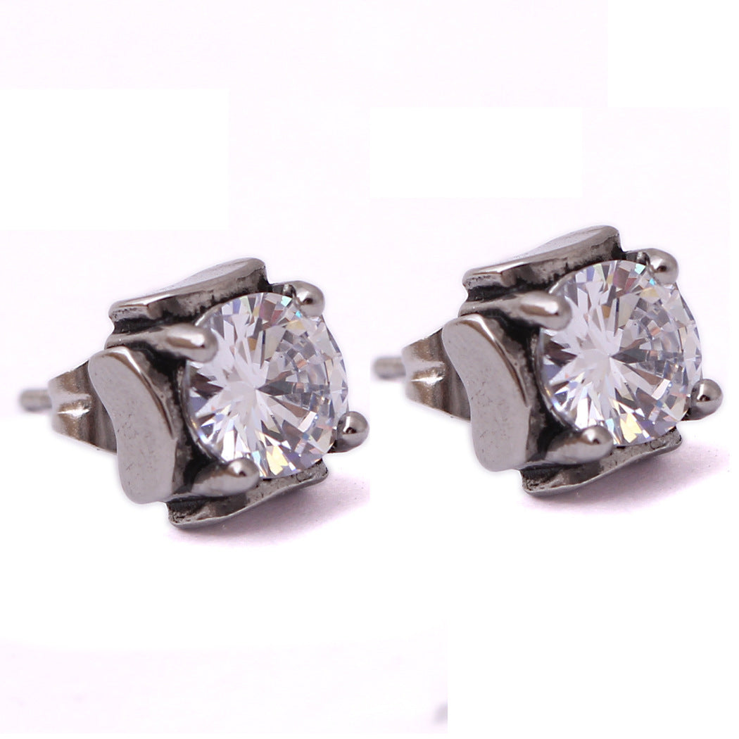 Damen Ohrstecker mit elegantem Zirkonia-Besatz Shop Nory