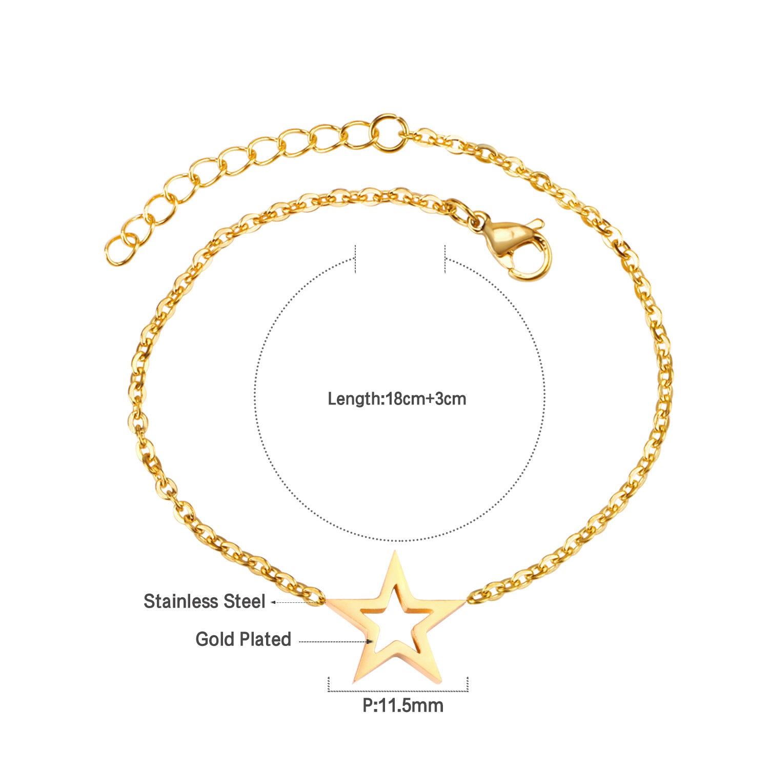 Damen Armband mit unendlichem Symbol aus antiallergischem Edelstahl Shop Nory