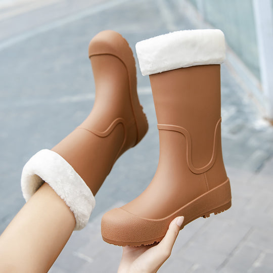 Damen Mittelhohe wasserdichte Gummistiefel mit griffiger Profillaufsohle Shop Nory