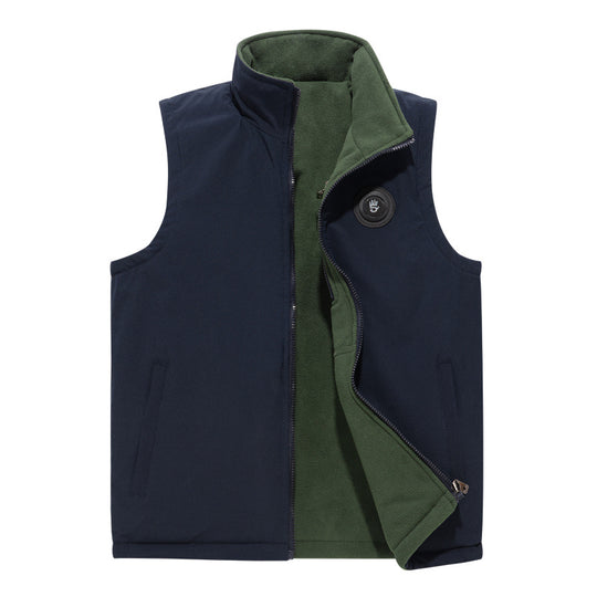 Herren Softshell-Weste mit Fleece-Innenfutter, winddichter Außenlage und hohem Stehkragen Shop Nory