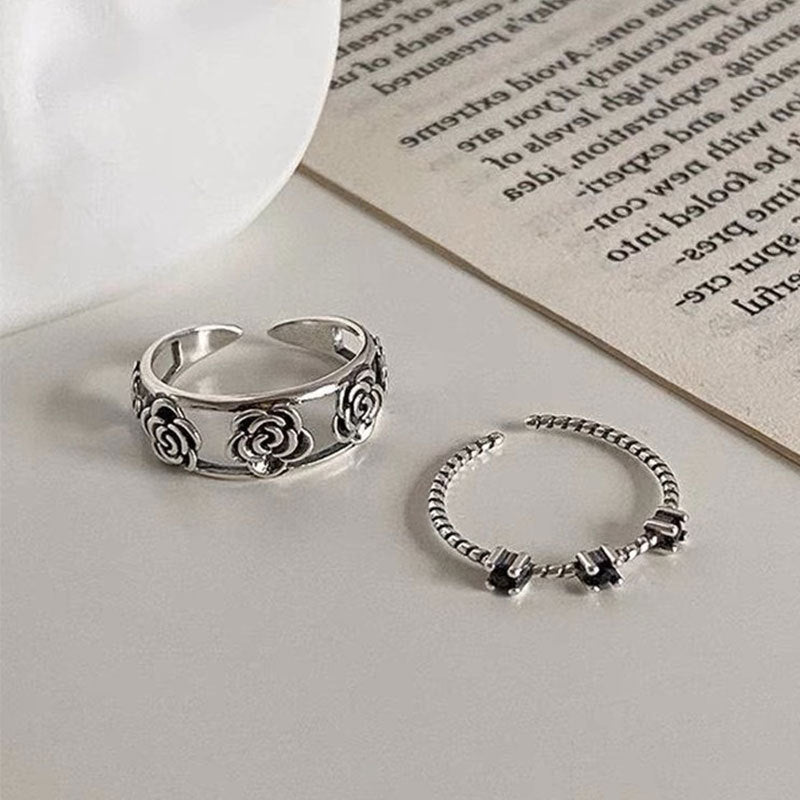 Damen Ring mit kunstvollem Rosendesign Shop Nory