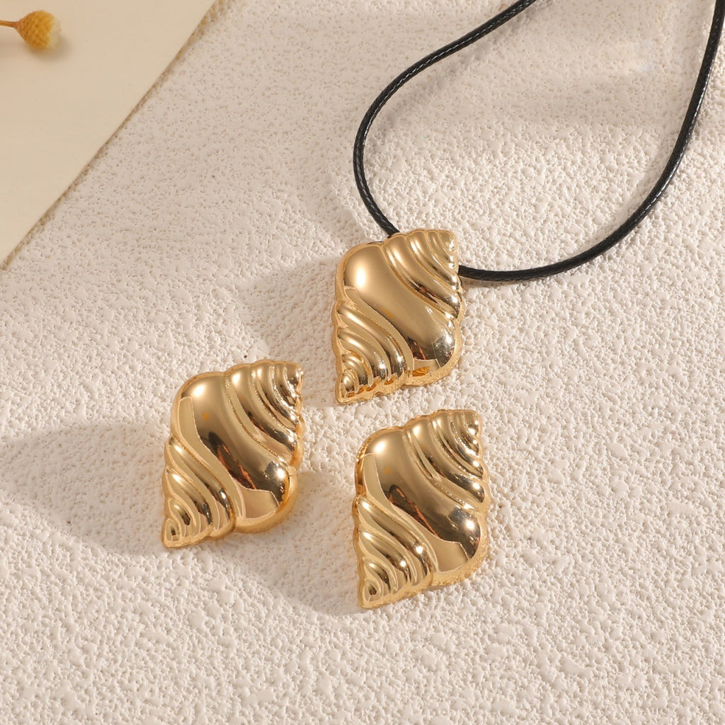 Damen Schmuckset mit muschelförmigem Design Shop Nory