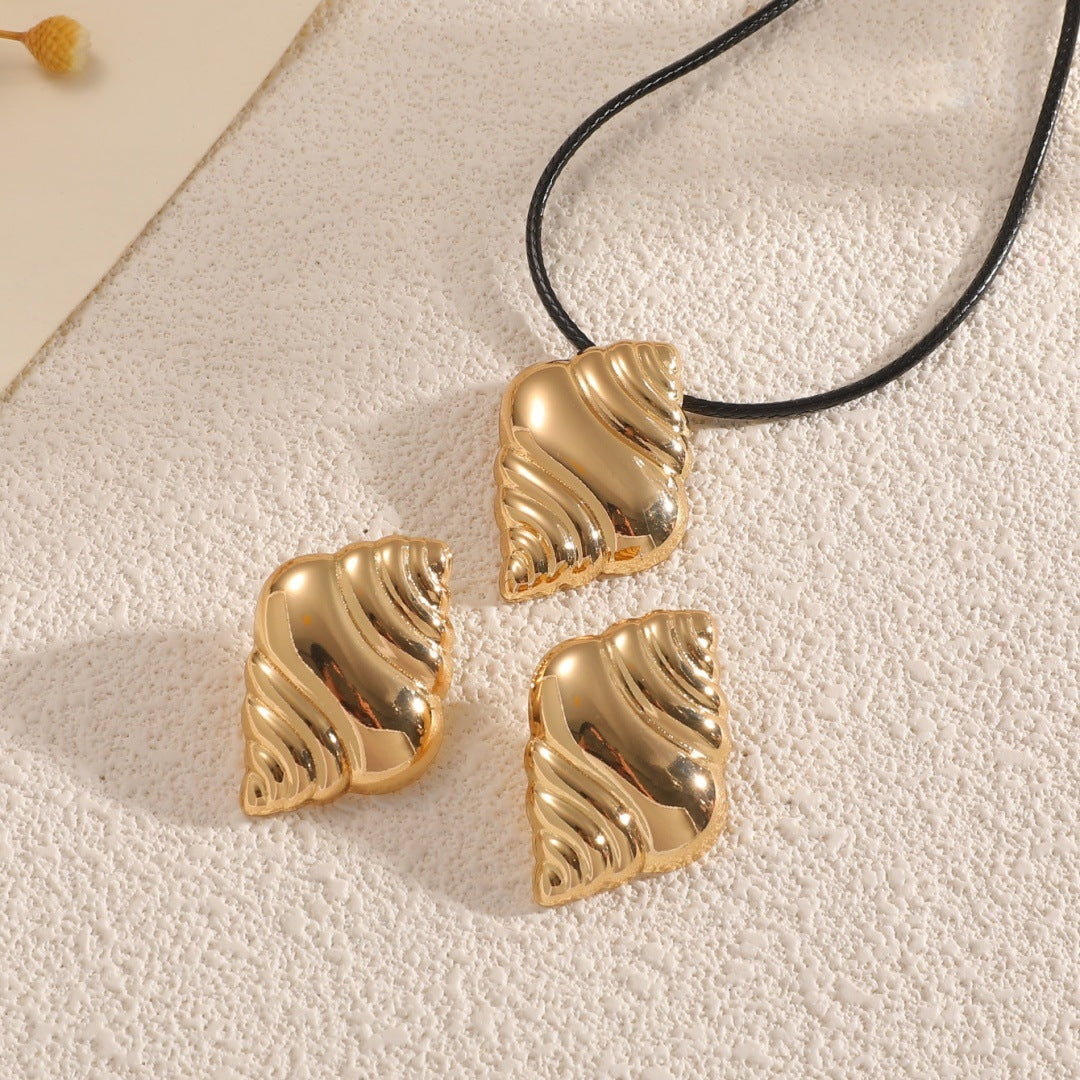 Damen Schmuckset mit muschelförmigem Design Shop Nory