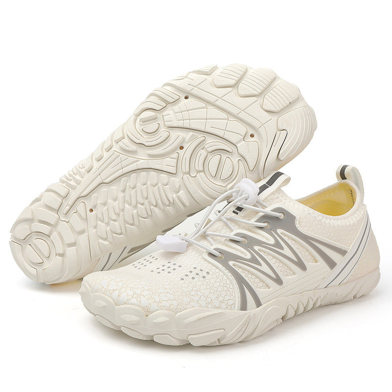 Damen leichte Wasserschuhe mit schnelltrocknendem Strickoberteil, elastischem Zugverschluss und rutschfester Profilsohle Shop Nory