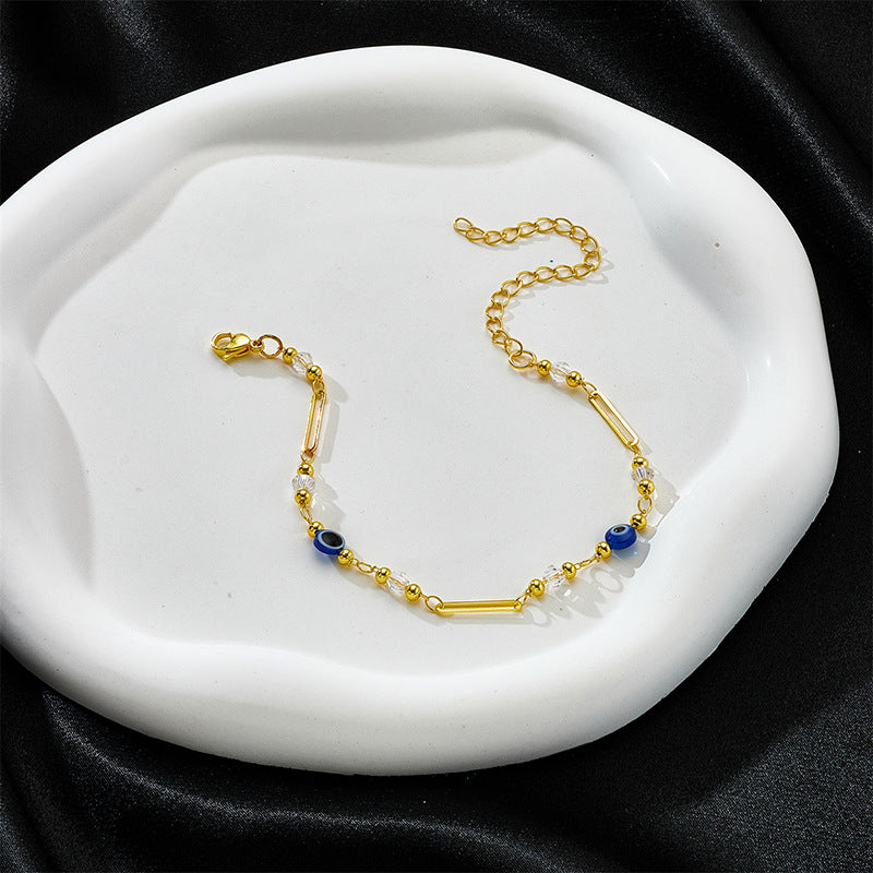 Damen elegante Armband mit bunten Glasperlen und Anhängern Shop Nory