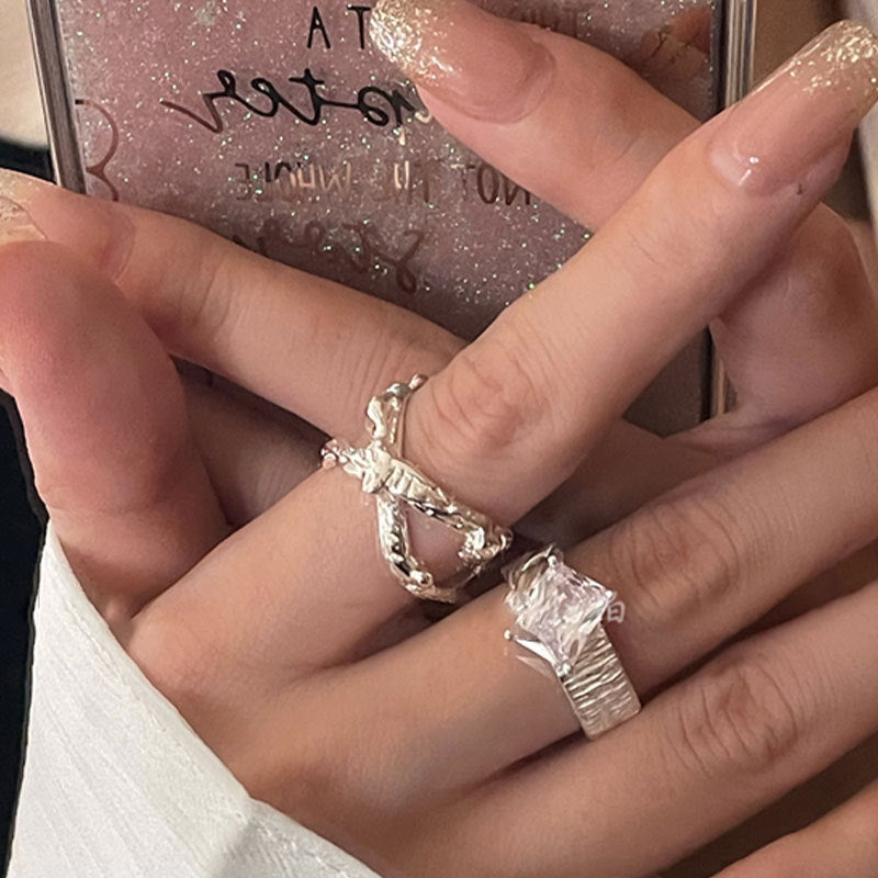 Damen filigraner Ring mit handgearbeitetem Schmetterlingsdesign Shop Nory