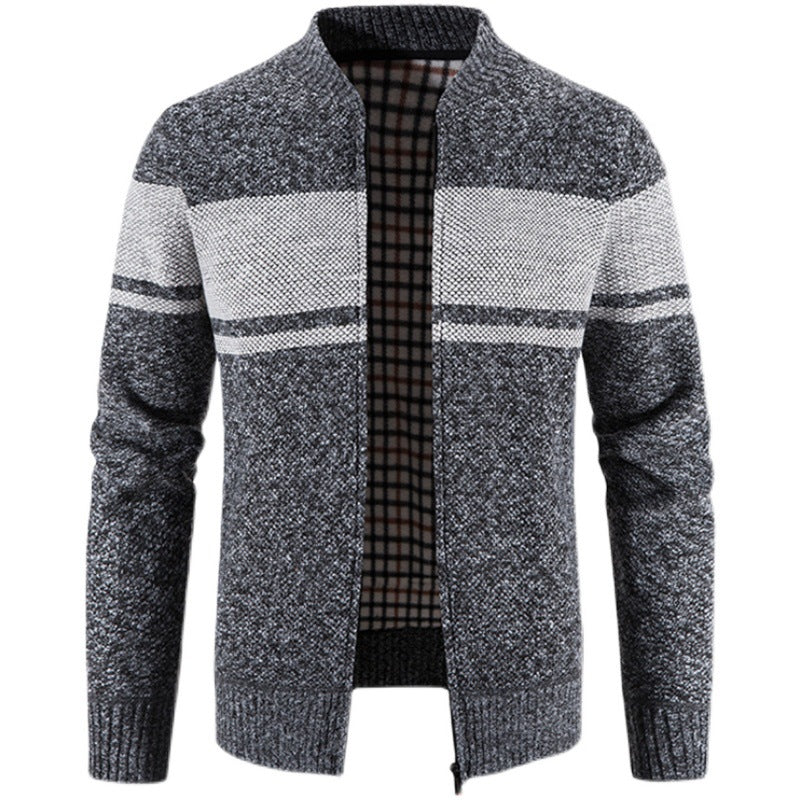 Herren modische Strickjacke mit strukturiertem Design
