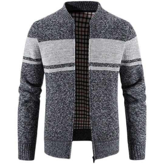 Herren modische Strickjacke mit strukturiertem Design