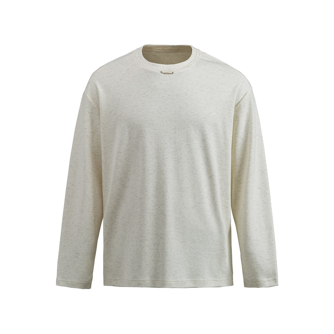 Damen Feinstrick‑Sweatshirt mit Strukturstrick, Rundhalsausschnitt und weiter Passform Shop Nory