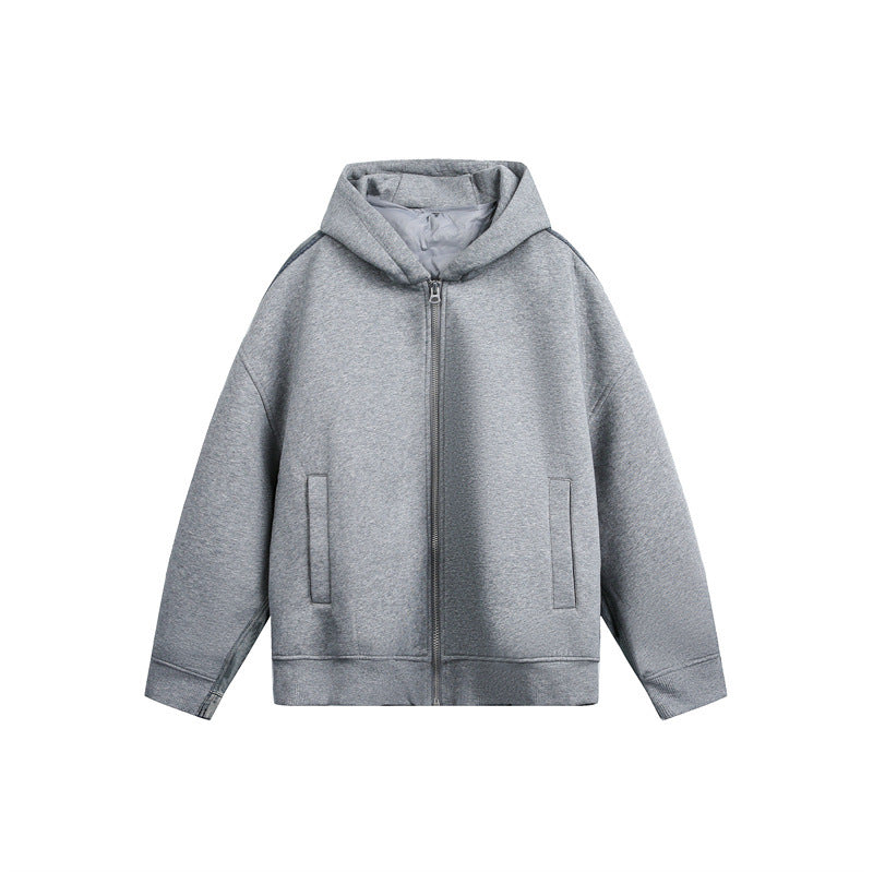 Unisex Oversize Kapuzen‑Sweatjacke mit Reißverschluss, Eingrifftaschen und gefütterter Kapuze Shop Nory