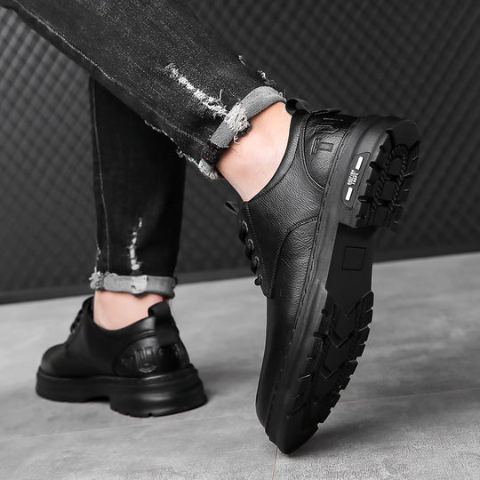 Elegante Herren-Schnürschuhe mit rutschfester Außensohle und atmungsaktivem Innenfutter