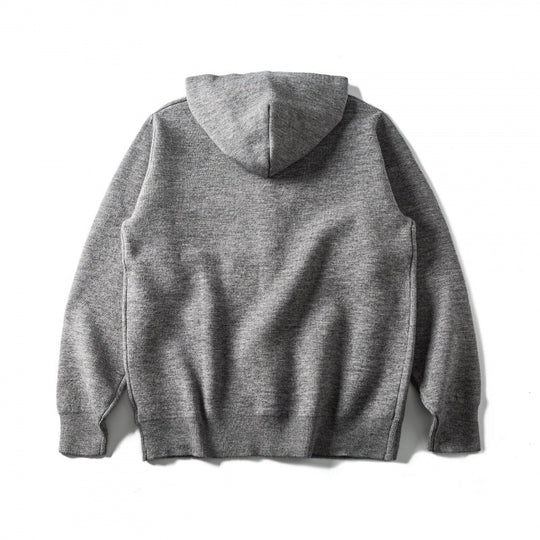 Unisex Kapuzen-Strickcardigan mit durchgehender Knopfleiste und gerippten Abschlüssen Shop Nory