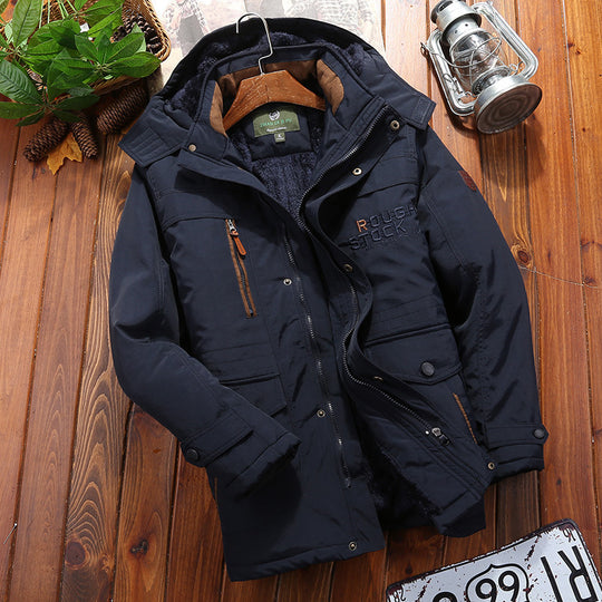 Herren Wetterfeste Fleecejacke mit abnehmbarer Kapuze Shop Nory