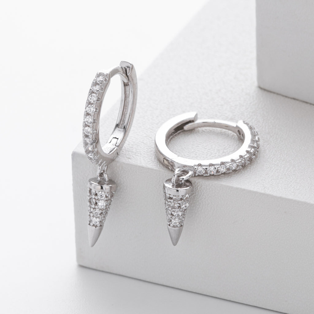 Damen Ohrhänger mit elegantem Zirkon-Design und modernem Anhänger Shop Nory