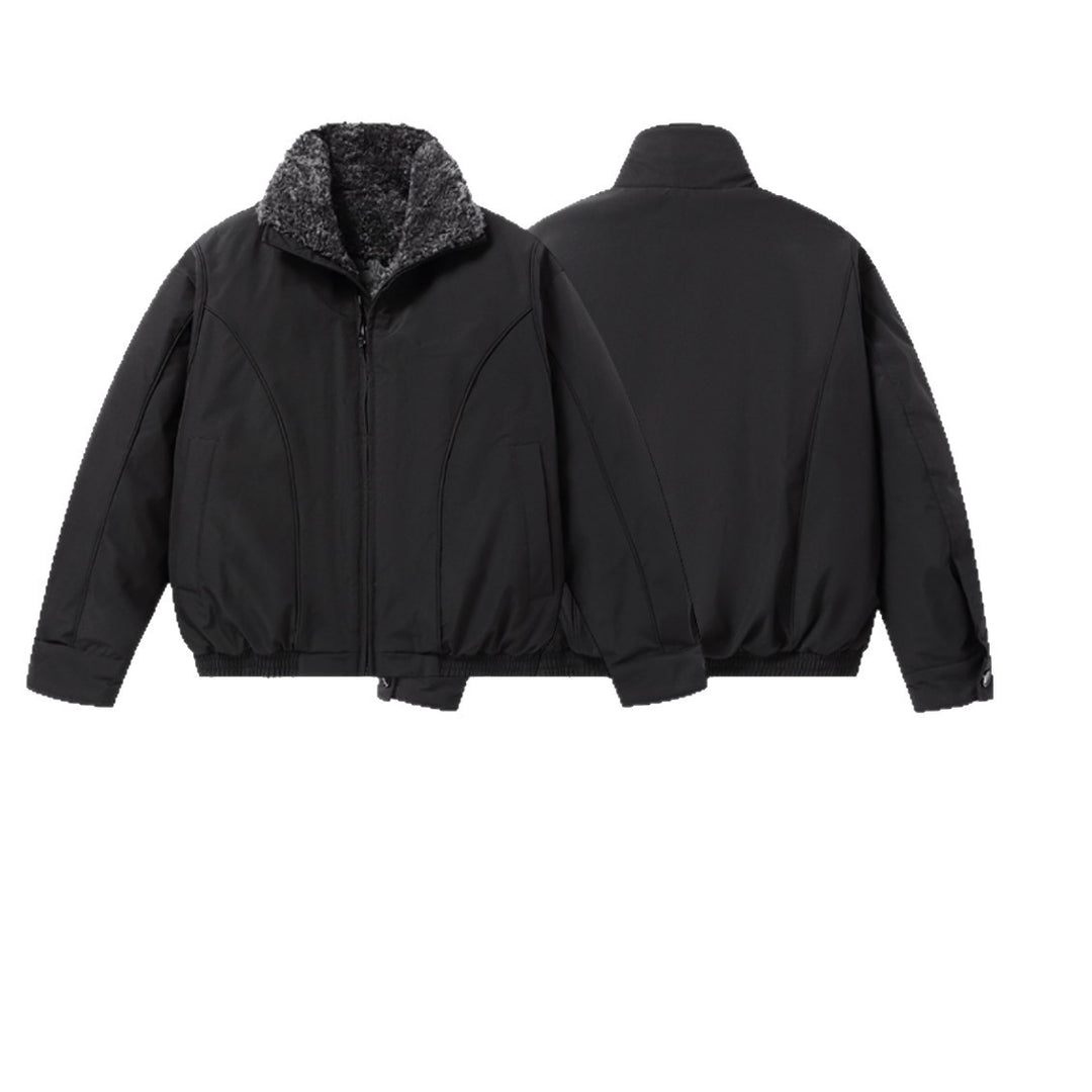 Herren Kurz geschnittene Thermobomberjacke mit hohem Teddykragen Shop Nory