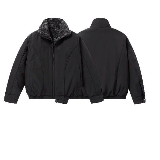 Herren Kurz geschnittene Thermobomberjacke mit hohem Teddykragen Shop Nory