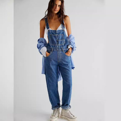 Damen Latzhose im lässigen Schnitt mit trendigen Details