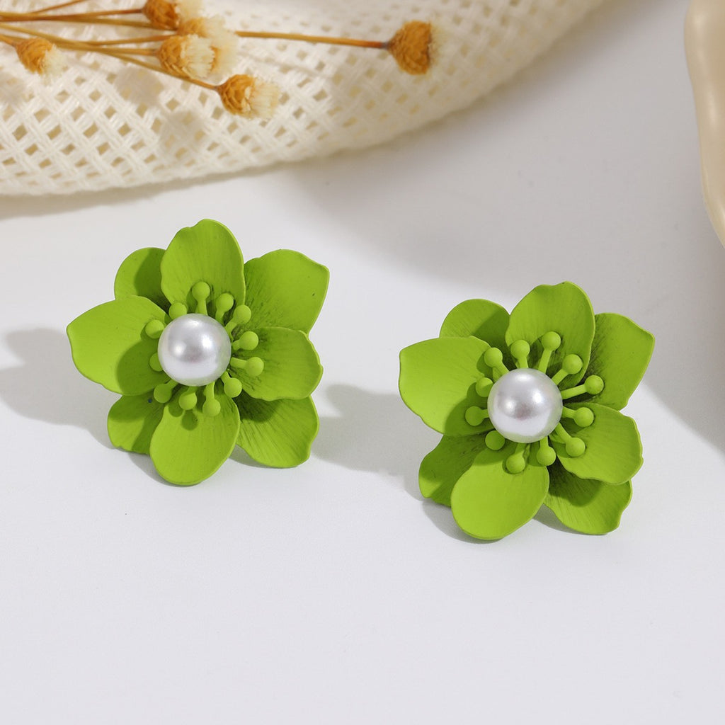 Damen Ohrstecker im eleganten Blumendesign Shop Nory