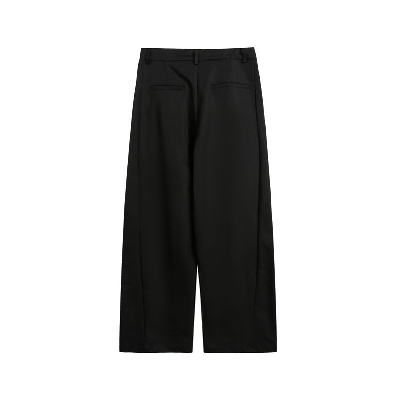 Damen Weite High-Waist Stoffhose mit Bügelfalte und seitlichen Eingrifftaschen Shop Nory