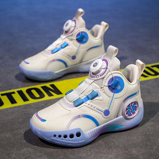 Unisex Futuristische City-Sneaker mit Drehmechanik-Verschluss, gepolsterter Fersenstütze und gedämpfter Wabensohle Shopy Nory
