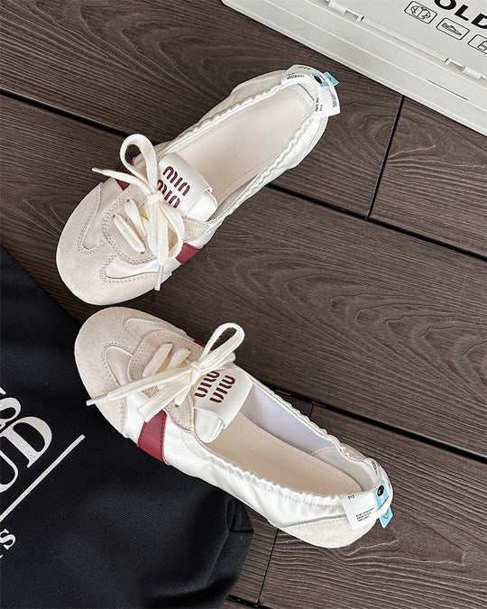 Damen Schicke Ballerinas mit weichem Wildleder-Shopnory