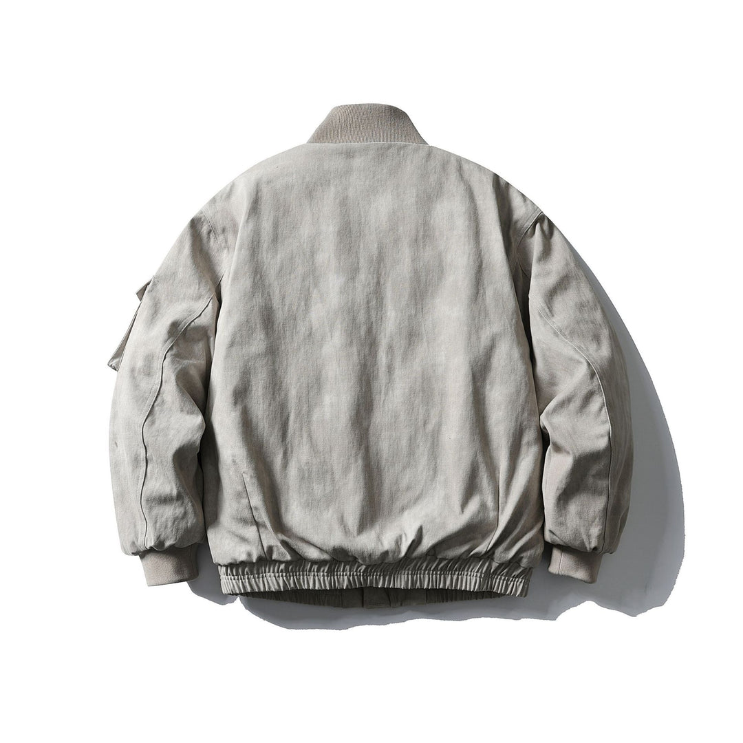 Herren Boxy Utility-Blousonjacke mit Stehkragen, Cargo-Ärmel und aufgesetzten Pattentaschen Shop Nory
