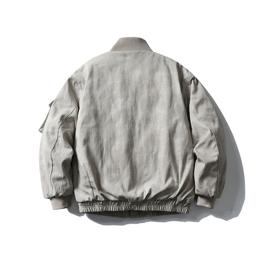Herren Boxy Utility-Blousonjacke mit Stehkragen, Cargo-Ärmel und aufgesetzten Pattentaschen Shop Nory