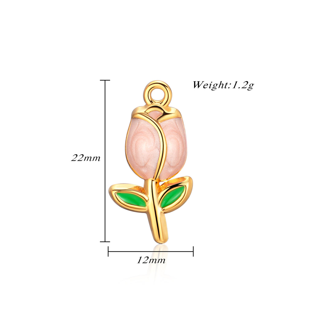 Damen Anhänger in Form einer eleganten Rose mit feinen Details Shop Nory